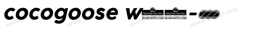 cocogoose w01字体转换